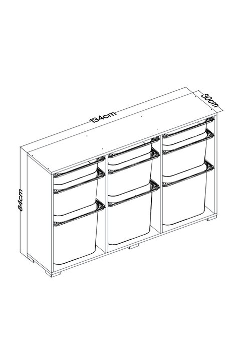 Hanah Home Armario Multiusos Bofi - Blanco
